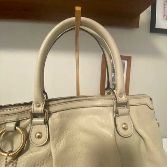 GUCCI GUCCISSIMA Leather GG Small  Sukey 2-Hobo Satchel COA with Crossbody Strap - Picture 13 of 15